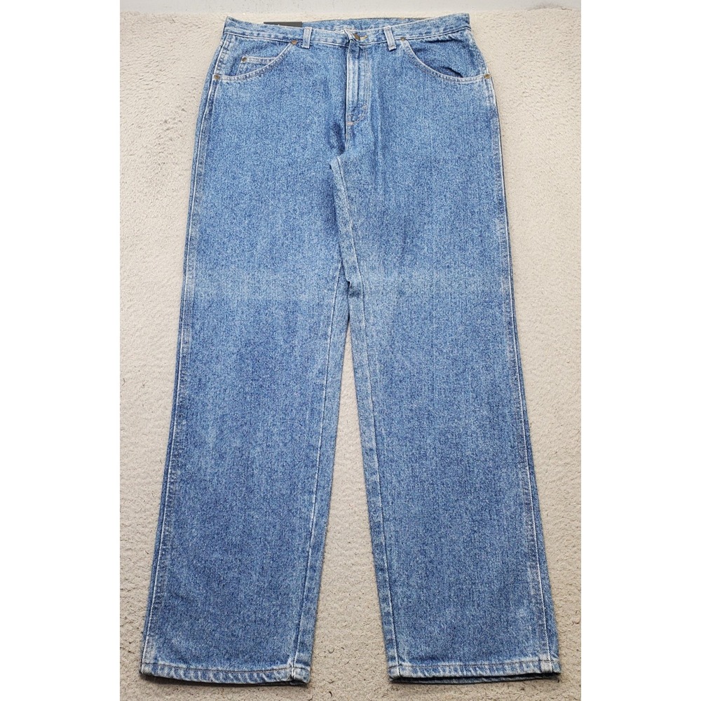 Wrangler Jeans Mens 36x32 Blue Denim Comfort Regular Fit USA Made Deadstock NOS